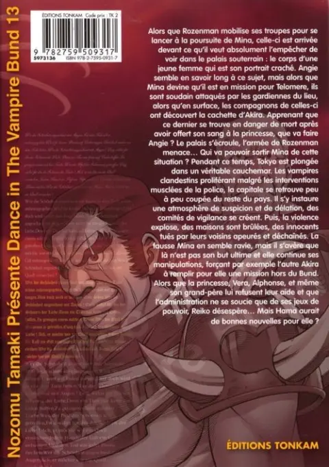 Verso de l'album Dance in the Vampire Bund 13