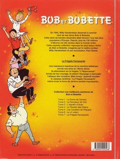 Verso de l'album Les meilleures aventures de Bob et Bobette Tome 7 La frégate fracassante
