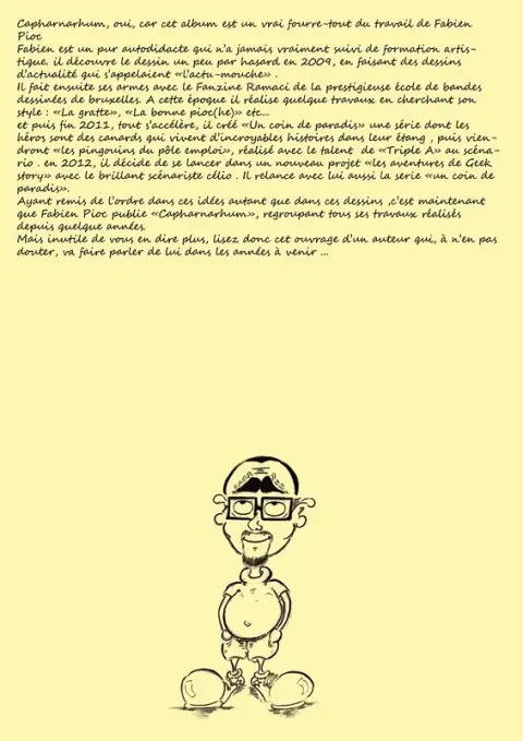Verso de l'album Capharnarhum
