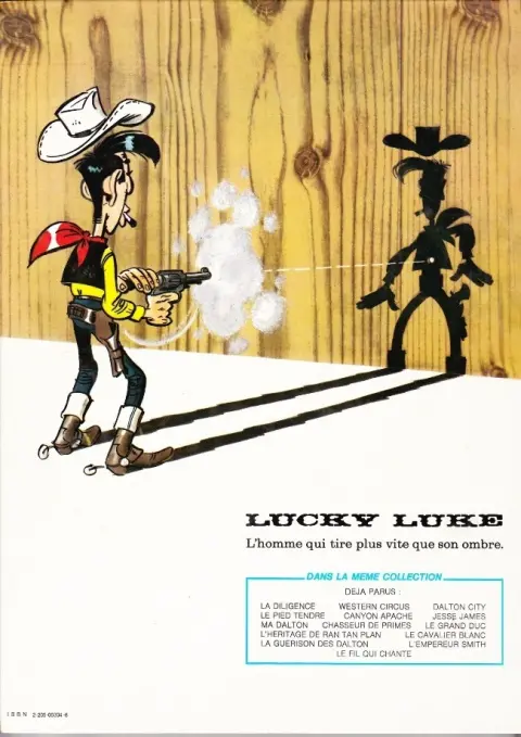 Verso de l'album Lucky Luke Tome 32 La diligence