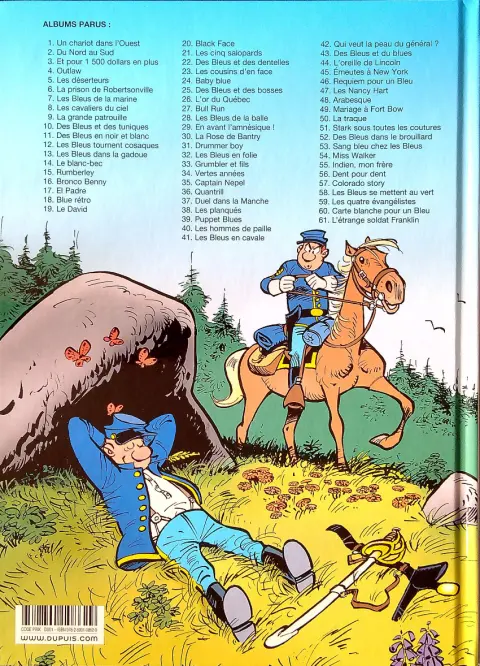 Verso de l'album Les Tuniques Bleues Tome 5 Les déserteurs