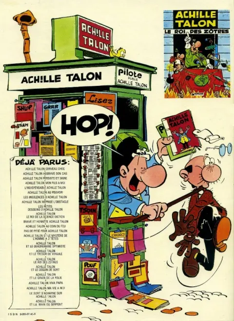 Verso de l'album Achille Talon Tome 18 Achille Talon et le coquin de sort