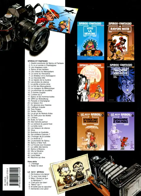 Verso de l'album Spirou et Fantasio Tome 29 Des haricots partout