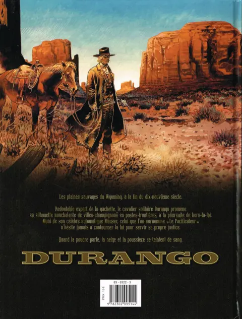Verso de l'album Durango Tome 18 L'Otage