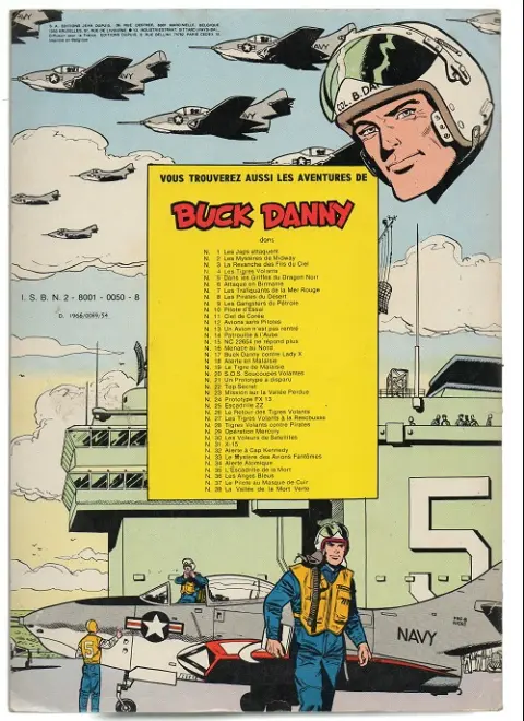 Verso de l'album Buck Danny Tome 13 Un avion n'est pas rentré