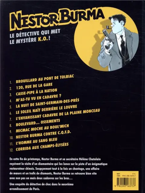Verso de l'album Nestor Burma Tome 8 Boulevard... ossements