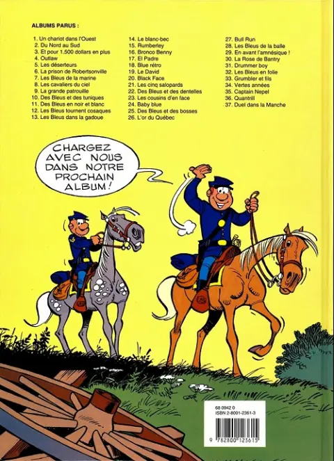 Verso de l'album Les Tuniques Bleues Tome 29 En avant l'amnésique !