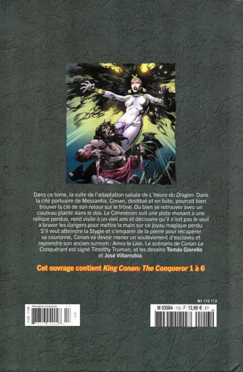 Verso de l'album The Savage Sword of Conan - La Collection Tome 113 Le Conquérant
