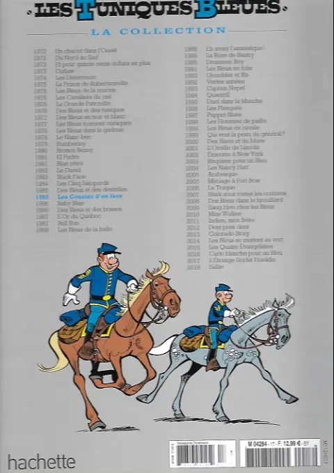 Verso de l'album Les Tuniques Bleues La Collection (Hachette) Tome 17 Les cousins d'en face