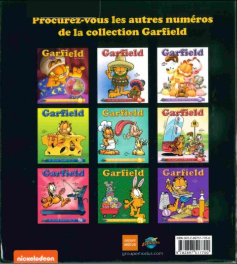 Verso de l'album Garfield #77