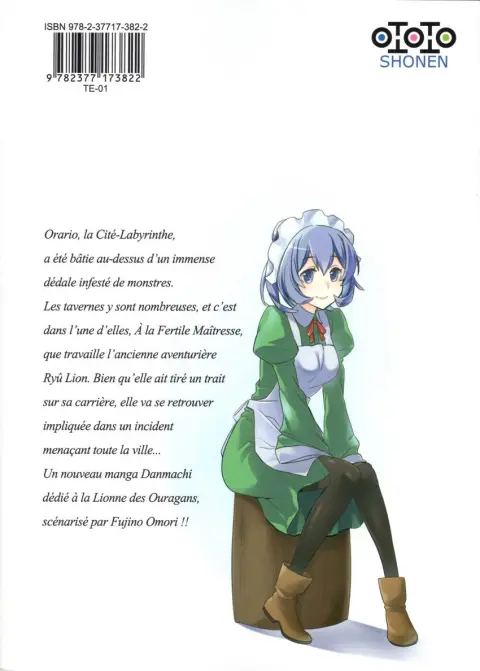 Verso de l'album DanMachi - La Légende des Familias - Familia Chronicle épidode Ryû 1