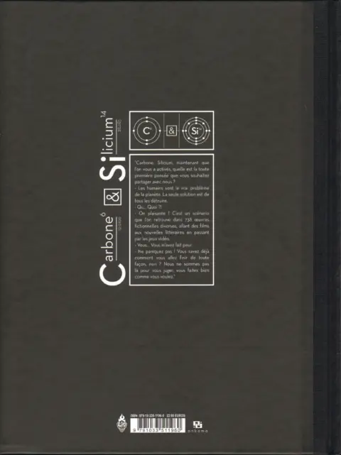 Verso de l'album Carbone & Silicium
