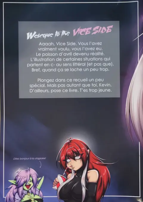 Verso de l'album Bienvenue sur Elfthernet Vice side