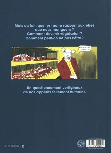 Verso de l'album Comme une bête (ou comment je suis devenu végétarien)