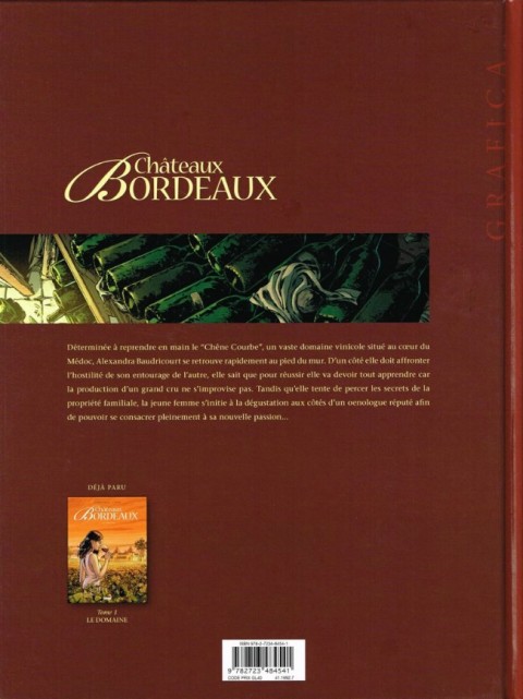 Verso de l'album Châteaux Bordeaux Tome 2 L'œnologue