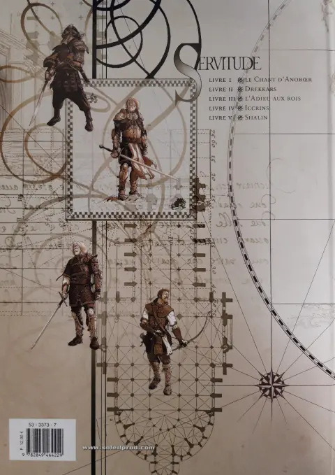Verso de l'album Servitude Livre I Le Chant d'Anorœr