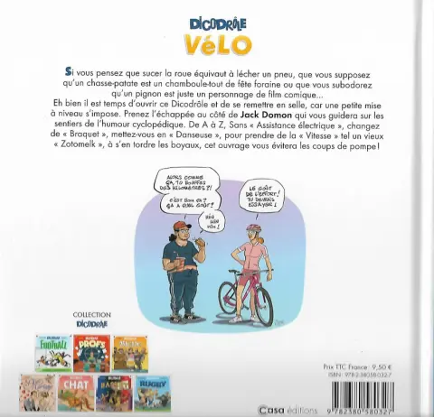 Verso de l'album Dicodrôle Vélo