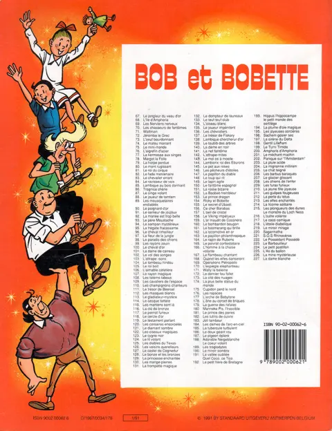 Verso de l'album Bob et Bobette Tome 75 Le mini-monde
