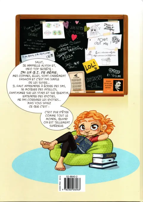 Verso de l'album Alyssa Tome 1 Un Q.I. de Génie