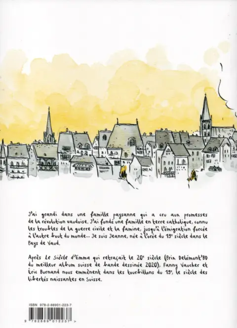 Verso de l'album Le siècle de Jeanne Une famille suisse dans les remous du 19e siècle