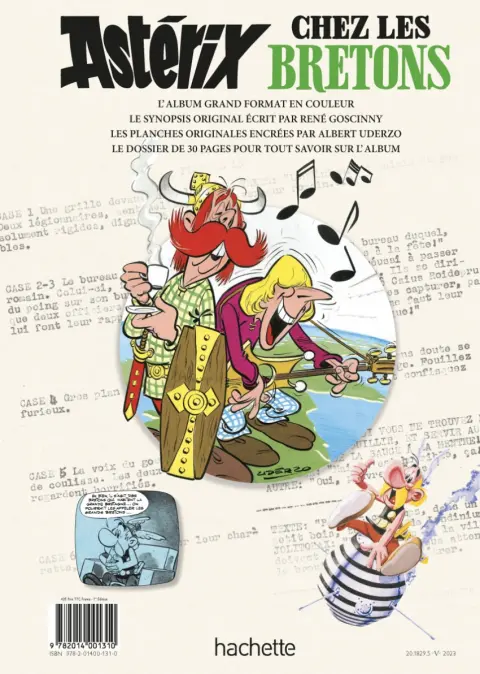 Verso de l'album Astérix Tome 8 Astérix chez les bretons
