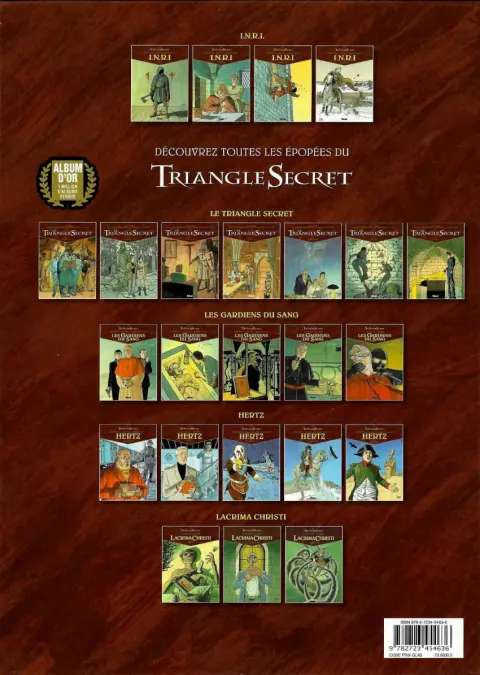 Verso de l'album Le Triangle Secret - I.N.R.I Tome 4 Résurrection