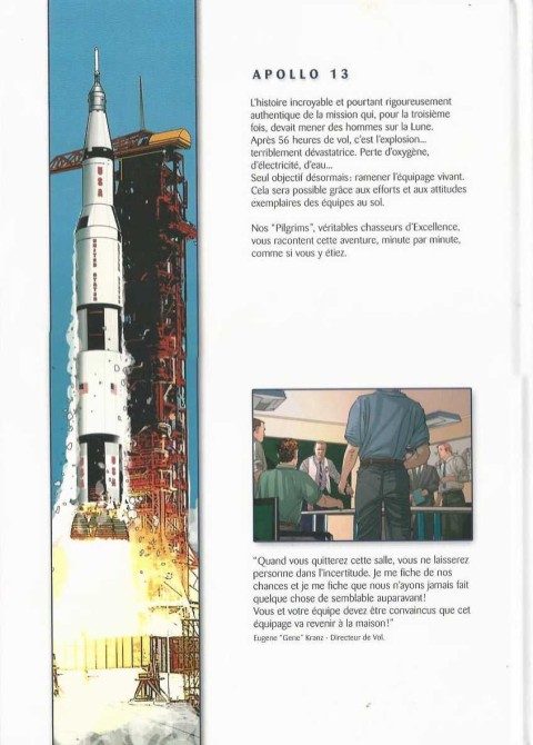 Verso de l'album Les Chemins de l'excellence Apollo 13