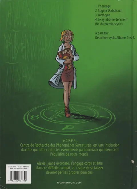 Verso de l'album Les Démons d'Alexia Tome 3 Yorthopia