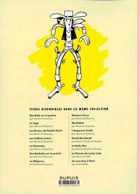 Verso de l'album Lucky Luke Tome 21 Les collines noires