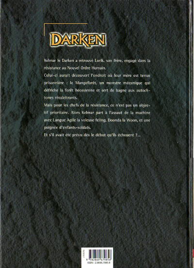 Verso de l'album Darken Tome 2 Mangeforêt