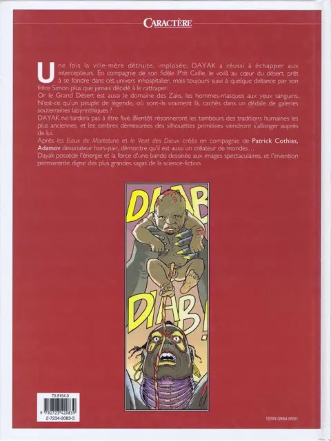Verso de l'album Dayak Tome 3 Zaks