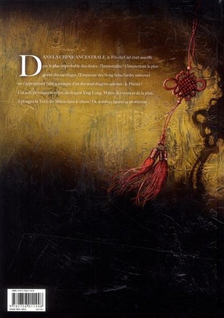 Verso de l'album La Dynastie des dragons Tome 1 La Colère de Ying Long
