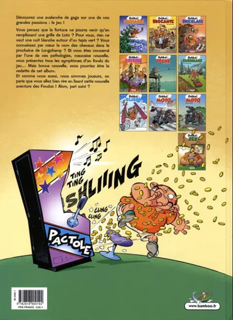 Verso de l'album Les Fondus Tome 8 Les fondus du jeu