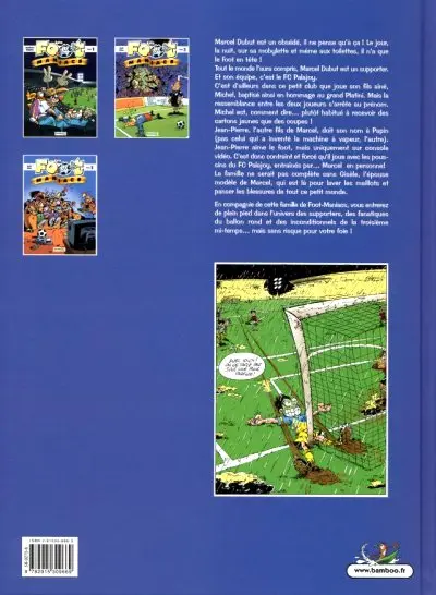 Verso de l'album Les Foot-maniacs Tome 3
