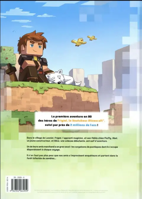 Verso de l'album Frigiel et Fluffy 1 Le Mystère des pastèques perdues
