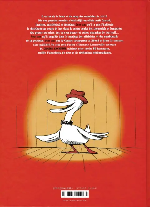 Verso de l'album L'Incroyable Histoire du Canard enchaîné