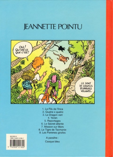 Verso de l'album Jeannette Pointu Tome 9 Les femmes girafes
