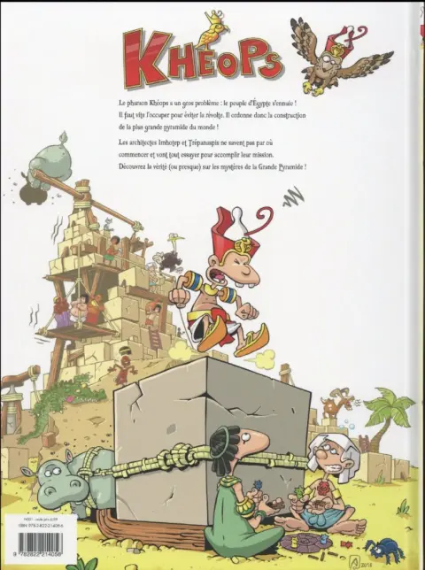 Verso de l'album Kheops Opération pyramide !