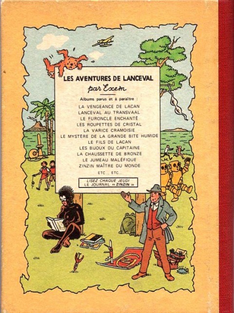 Verso de l'album Les aventures de Lanceval Tome 2 Zinzin Maître du Monde