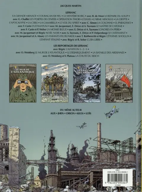 Verso de l'album Les reportages de Lefranc Tome 4 La chute du reich