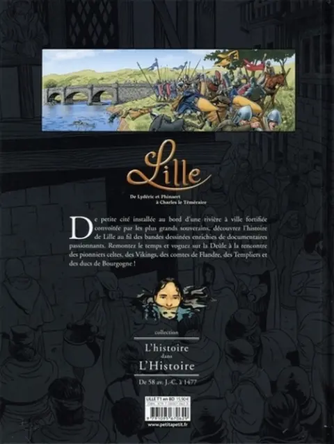 Verso de l'album Lille Tome 1 De Lydéric et Phinaert à Charles le Téméraire
