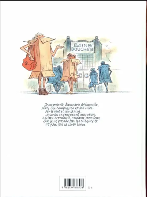 Verso de l'album Alexandrin ou l'art de faire des vers à pieds