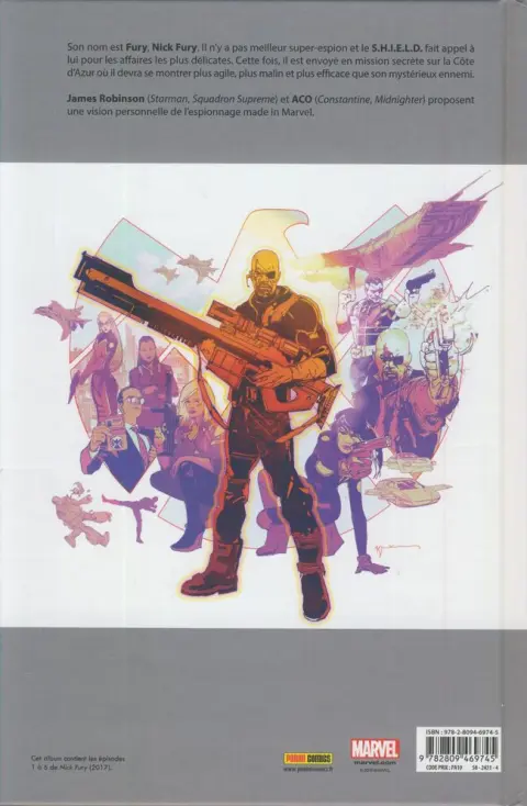 Verso de l'album Nick Fury Le Train des assassins