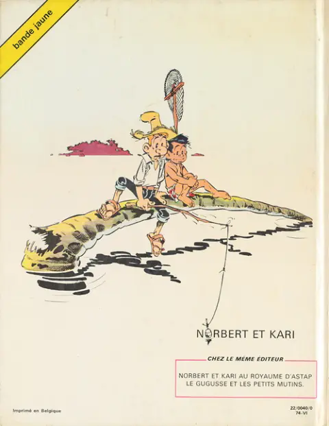 Verso de l'album Norbert et Kari Tome 2 Le gugusse et les petits mutins