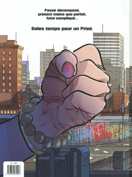 Verso de l'album Philipp Kradow détective privé