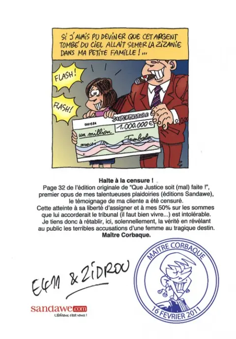Autre de l'album Maître Corbaque Tome 1 Que justice soit (mal) faite !