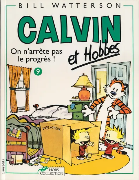 Couverture de l'album Calvin et Hobbes Tome 9 On n'arrête pas le progrès !