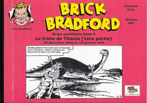 Couverture de l'album Brick Bradford Strips quotidiens Tome 9 Le trône de Titania (1ère partie)