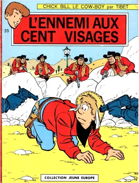 Couverture de l'album Chick Bill Tome 4 L'ennemi aux cent visages