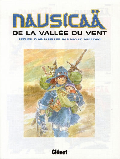 Couverture de l'album Nausicaä de la vallée du vent Recueil d'aquarelles par Hayao Miyazaki